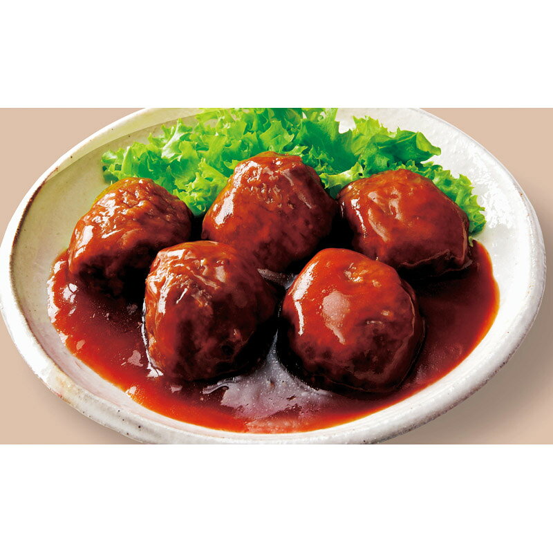 ミノクニ商店の肉団子の甘酢あんかけ｜アングル2