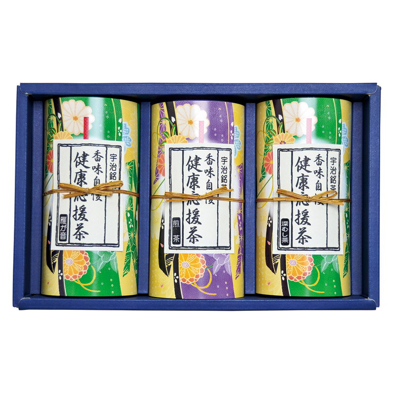【追加送料について】 北海道・沖縄・一部地域・離島は別途送料がかかります。北海道・沖縄 追加送料：1000円、一部地域・離島は別途お見積りとなります。ご了承の上ご注文ください。 お茶を飲む習慣は健康維持に役立つと言われています。皆様の健康を応援する「健康応援茶」。 セット内容：深蒸し煎茶・煎茶・雁が音（各100g）×各1 賞味期限：常温365日
