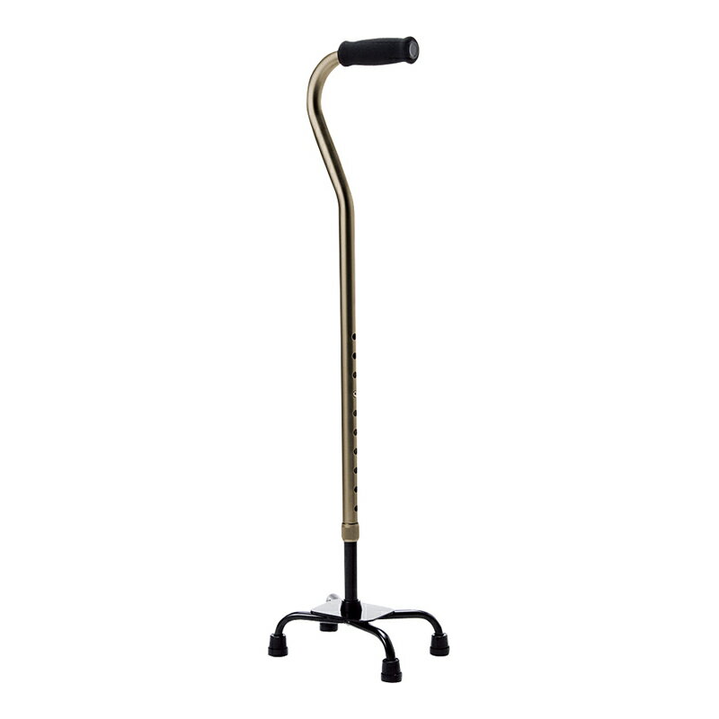 アルミ製4点支柱杖 つや消しシルバー 敬老の日 母の日 プレゼント 実用的 おすすめ 60代 70代 80代 ギ..