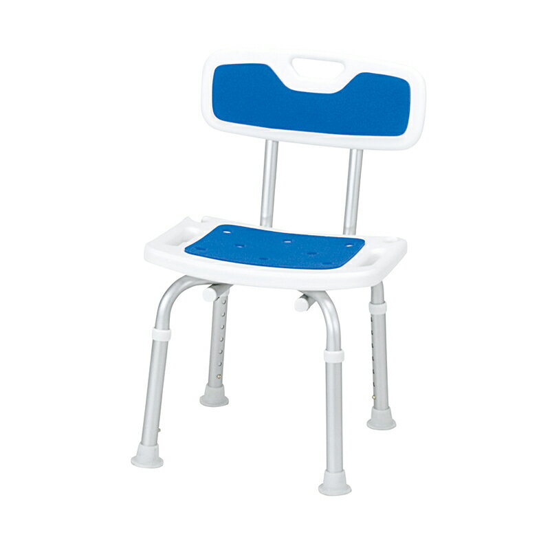 お風呂 介護 椅子 介助バスチェア 介護用 風呂椅子 シャワーベンチ背付 ブルー
