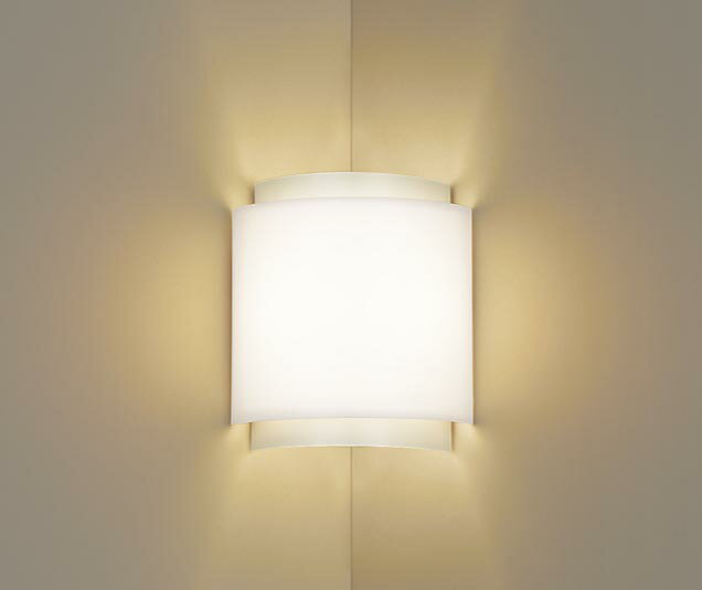 パナソニック壁直付型 LED(電球色) 入隅コーナー用ブラケット 拡散タイプ 白熱電球60形1灯器具相当