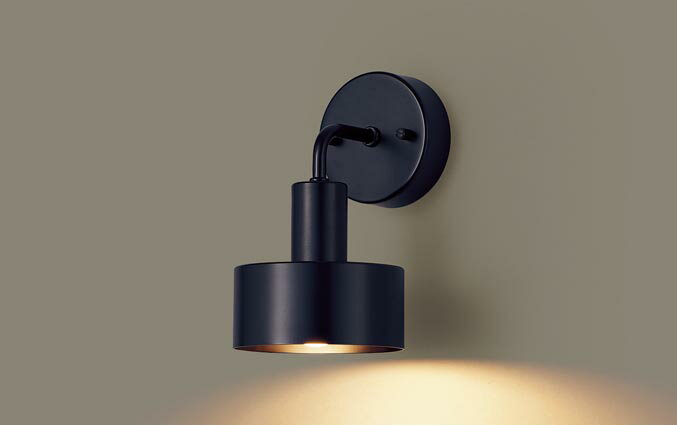 シンプルブラケットライト 凸型 ブラック 壁面直付タイプ E17口金 LED電球交換可能 電球色