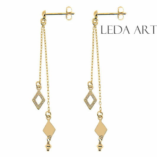 レディースジュエリー ピアス K18 18金 ゴールド アメリカンピアス ゴールドピアス チェーンピアス ロングピアス