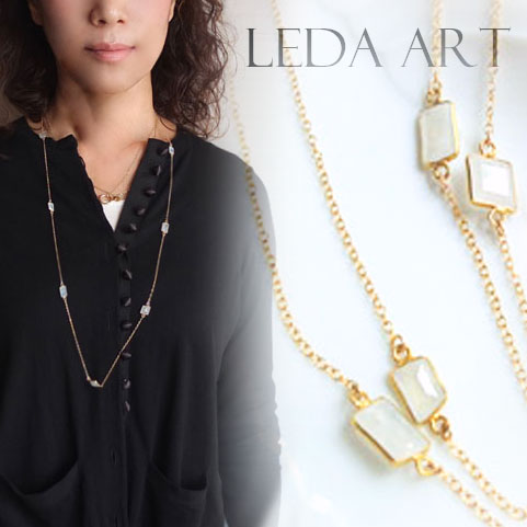 レディースジュエリー レディースネックレス 天然石 ムーンストーンネックレス ゴールドネックレス K14..