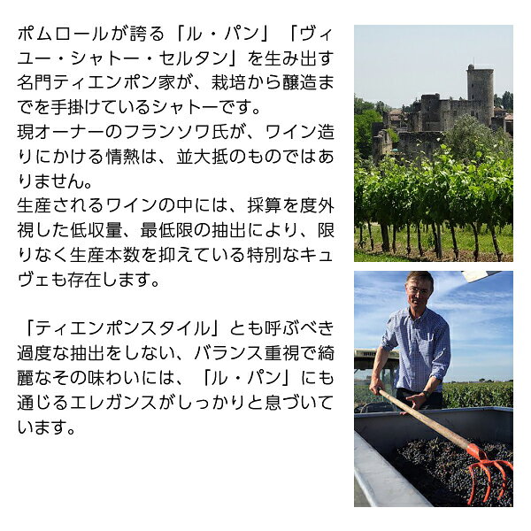 【よりどり6本以上送料無料】 シャトー ロック ド ジャン リス キュヴェ フランソワ ティエンポン 2020 750ml 赤ワイン メルロー フランス ボルドー ledled-10014090 酒類の総合専門店 フェリシティー サンプル画像3