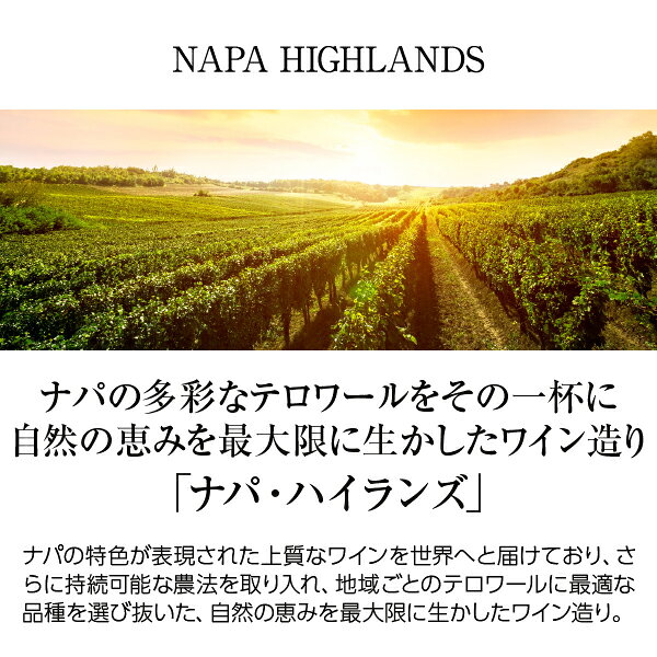 【よりどり6本以上送料無料】 ナパ ハイランズ カベルネ ソーヴィニヨン ナパ ヴァレー 2023 750ml アメリカ カリフォルニア 赤ワイン 2
