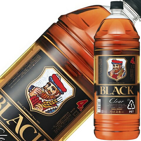 ブラックニッカ クリア 37度 4000ml（4L） ペットボトル ニッカ ウイスキー 1梱包4本まで 包装不可