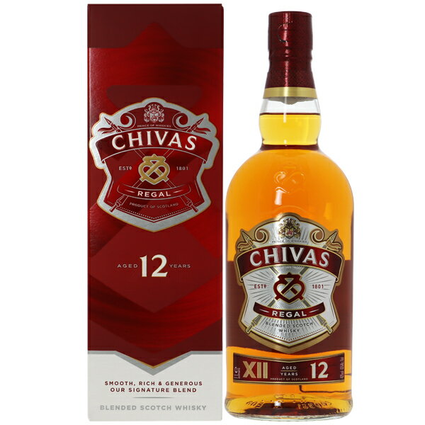 【お一人様12本限り】 シーバスリーガル 12年 40度 箱付 1000ml（1L）並行 箱付 包装不可のサムネイル