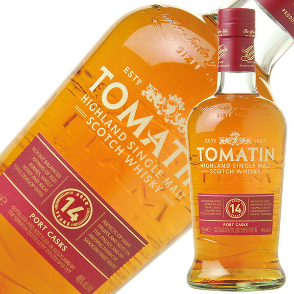 TOMATIN トマーティン 14年 ポート カスク 46度 箱なし 並行 700ml 包装不可