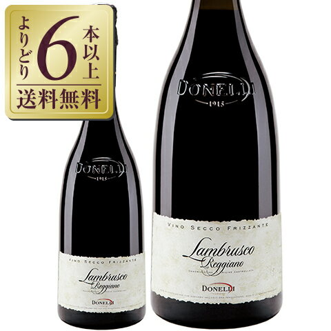 【よりどり6本以上送料無料】 ドネリ ランブルスコ レッジャーノ セッコ スカリエッティ ボトル 750ml スパークリングワイン イタリアのサムネイル