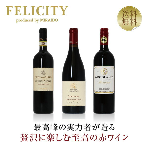 650円OFFクーポン対象 【10】贅沢に楽しむ 至高の赤ワイン 3本セット 第20弾 750ml×3 飲み比べ ワイン セット 【送料無料】【包装不可】