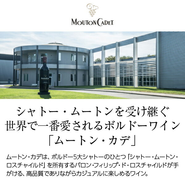 【よりどり6本以上送料無料】 ムートン カデ ルージュ 2023 750ml 赤ワイン メルロー フランス ボルドー