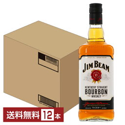 【送料無料】 ジム ビーム 40度 正規 箱なし 1L （1000ml） 12本 1ケース 包装不可 他商品と同梱不可 クール便不可