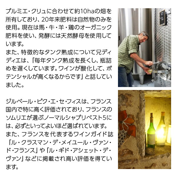 【よりどり6本以上送料無料】 ジルベール ピク エ セ フィス シャブリ アン ヴォデコルス 2022 750ml 白ワイン シャルドネ フランス ブルゴーニュ ledled-10030219 酒類の総合専門店 フェリシティー サンプル画像3