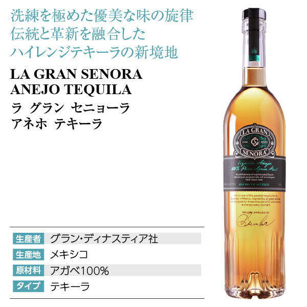 ラ グラン セニョーラ アネホ 40度 正規 750ml 包装不可