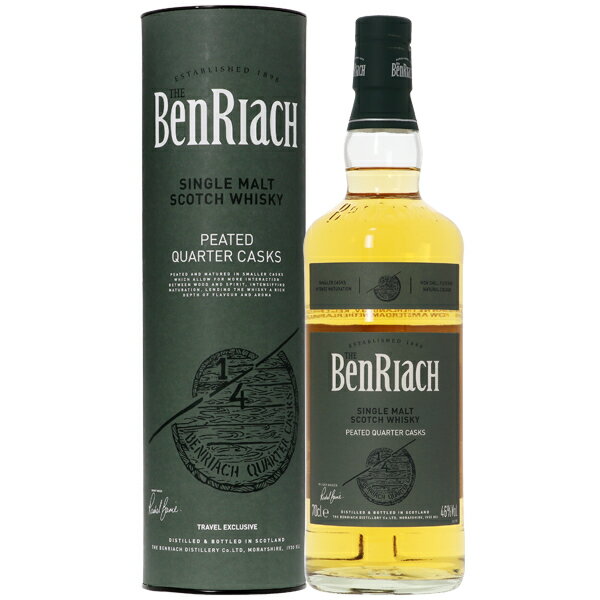 BENRIACH ベンリアック ピーテッド クォーターカスク シングルモルト スコッチウイスキー 46度 並行 箱付 700ml 包装不可