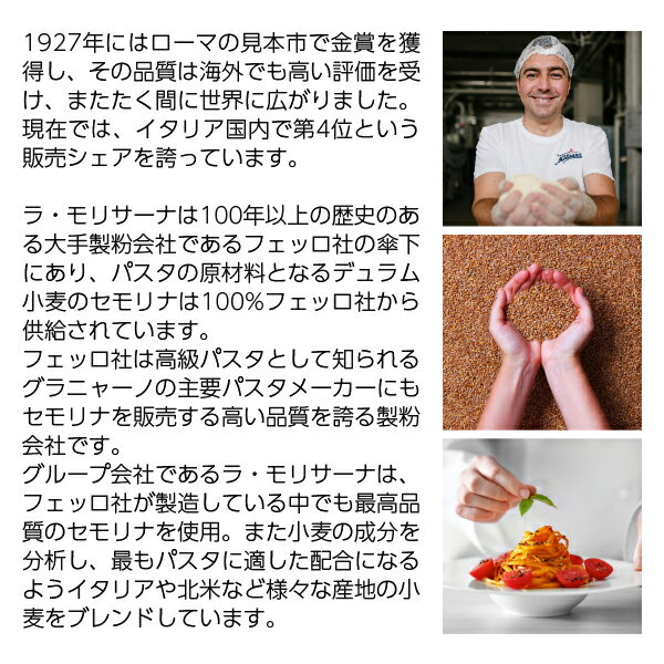 ラ モリサーナ リングイネ ブロンズ （No.6） 500g パスタ 包装不可