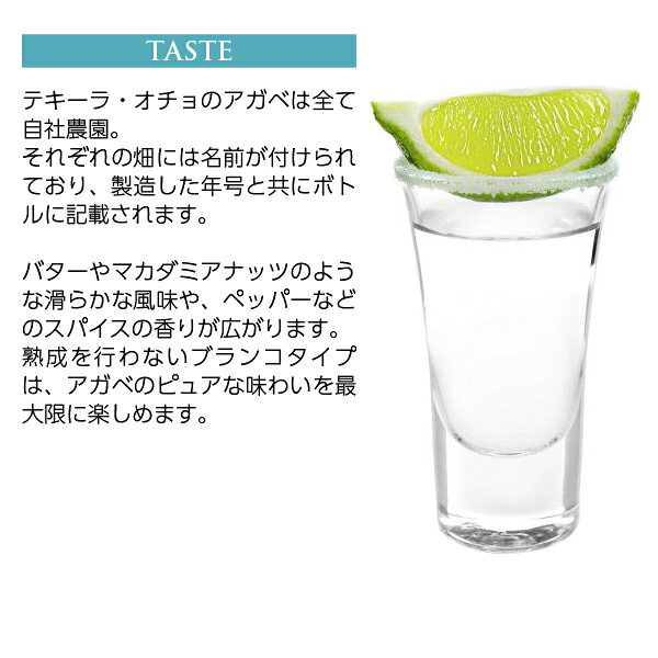 テキーラ オチョ ブランコ 2025 40度 500ml ledled-10033934 酒類の総合専門店 フェリシティー サンプル画像3