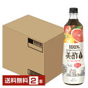 【送料無料】【包装不可】【同梱不可】 CJフーズジャパン 美酢 グレープフルーツ 希釈タイプ 900ml ペットボトル 2本 お酢飲料 飲むお酢 食酢 ミチョ ...