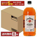 【09/04 20:00から メーカー横断割引クーポン取得可】【送料無料】 ジム ビーム 40度 正規 2700ml(2.7L) ペットボトル 6本 1ケース 包装不可 他商品と同梱不可 クール便不可