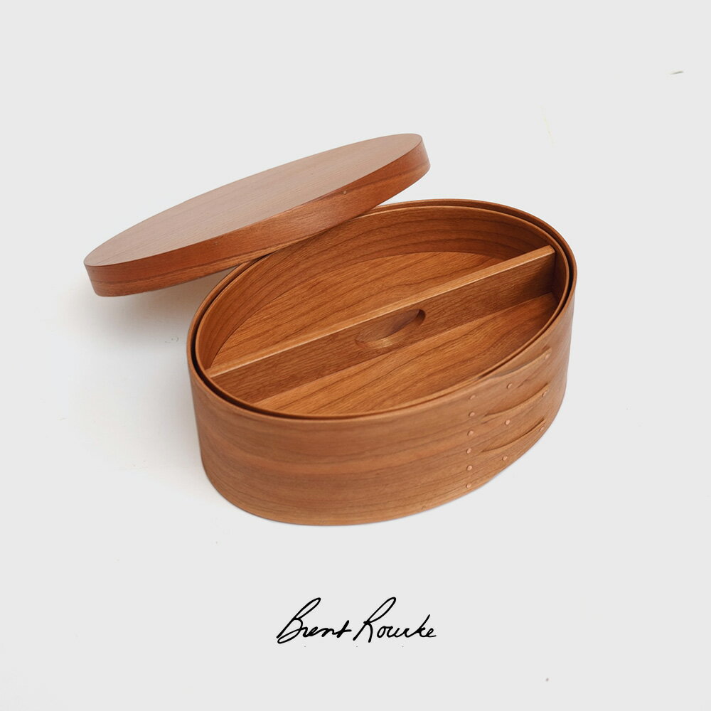 【50%OFF★スーパーSALE】Brent Rourke OVAL JEWELRY/SEWING BOX シェーカーボックス CHERRY (BR006)のサムネイル