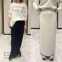 Eimee Law エイミーロウ ラメデコチュールニットタイトスカート ボトムス スカート ストレート タイト 膝下丈 ロング 黒ブラック アイボリー白 ラメ感 きらきら ウエストゴム ラフ カジュアル フリーサイズ 可愛い きれいめ モード感 おしゃれ(4)