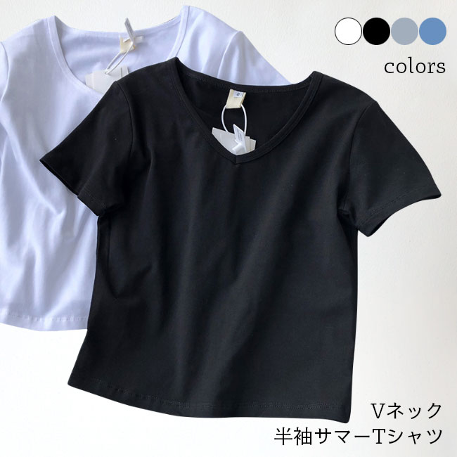 楽天レディースファッション Le futurTシャツ 夏 Vネック レディース 半袖Tシャツ 無地 夏Tシャツ 着痩せ カットソー サラサラ VネックTシャツ 半袖 無地Tシャツ サマーTシャツ 快適 おしゃれ ホワイト グレー ブラック ブルー