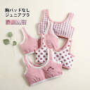 【Fashion SALE&半額商品多数&お得クーポン】ジュニアブラ 女児 ブラ カップなし ブラジャー コットン タンクブラ 小学生 中学生 チェック柄 子供...