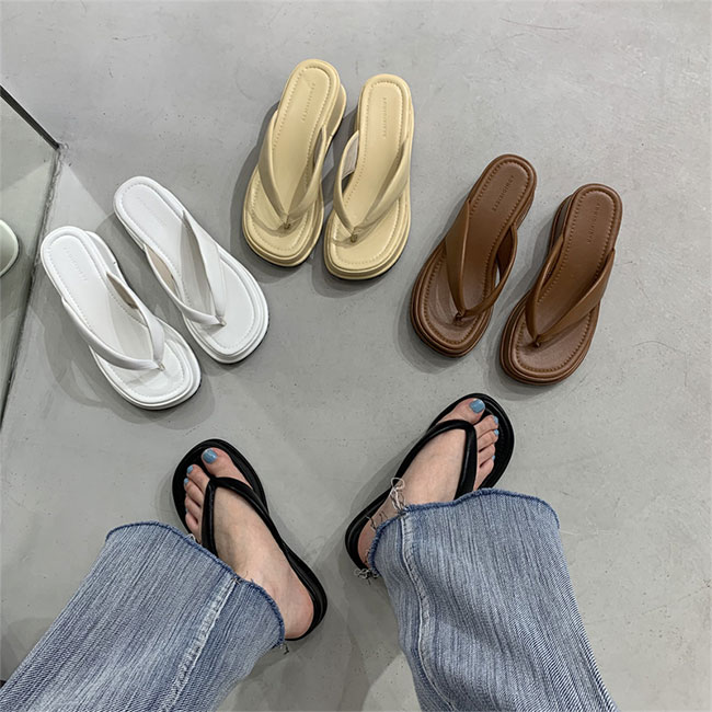 トングサンダル レディース フラットサンダル 夏 スリッパサンダル 楽ちん PUレザー トング サンダル 前あき フラット底 シンプル シューズ ビーサン ビーチサンダル 靴 カジュアルシューズ ブラック ホワイト ブラウン ベージュ