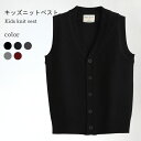【SS限定価格&半額商品多数&お得クーポン&P2倍】ニットベスト 前開き キッズ 女の子 男の子 冬 春 ジュニア コットン おしゃれ 無地 Vネック シンプル 女児 男児 重ね着 ゆったり 動きやすい 子供服 トップス 冬新作