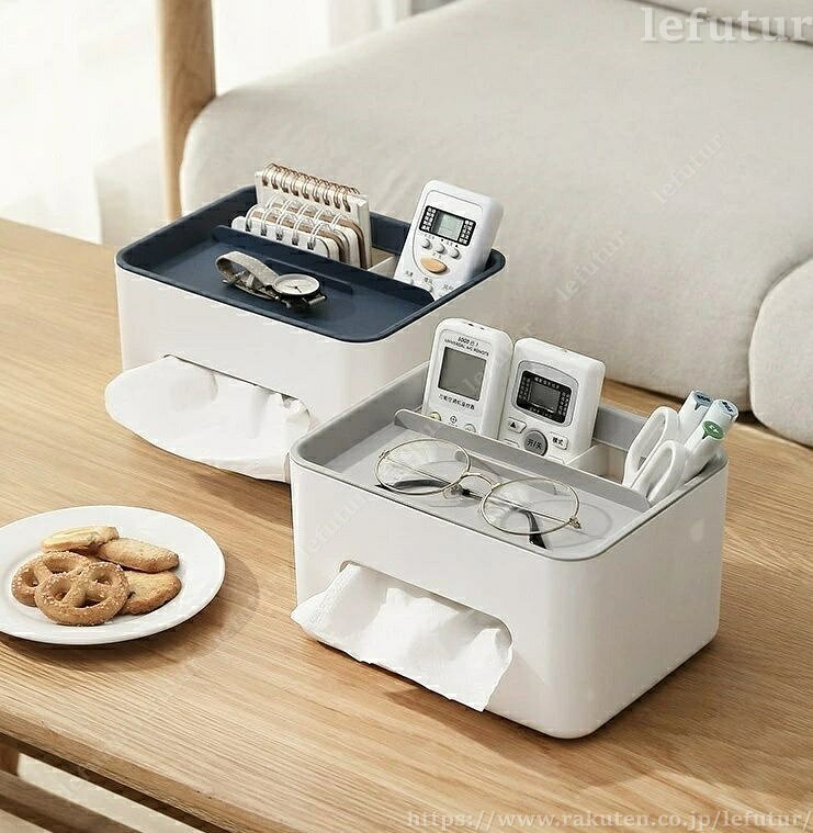 レディースファッション Le futurの【送料無料】ティッシュボックス ティッシュケース 小物入れ 小物置き 収納ボックス 収納 便利 便利アイテム 寝室 枕元 洗面所 台所 リビング インテリア｜アングル2