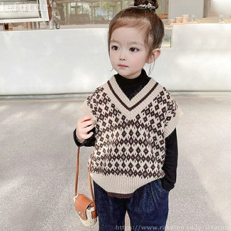 【送料無料】ニットベスト キッズ 子供 子ども ジュニア 男の子 女の子 トップス ...