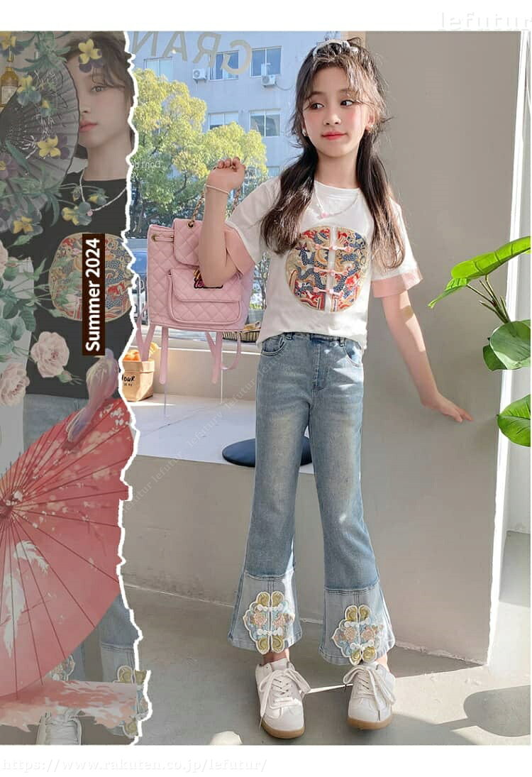 【送料無料】ジャージ 子供服 女の子 スウェット 半袖 上下セット 2点セット ガー...