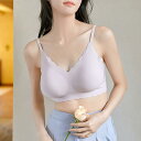 ブラ 胸を大きく見せる レディース ブラジャー ブラトップ 下着 インナー ノンワイヤーブラ ハーフトップ キャミ カップ付き アンダーウェア ノンワイヤー ブ...