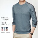 【送料無料】メンズTシャツ 長袖Tシャツ メンズ Tシャツ 長袖 カットソー クルーネック 丸衿 秋 春 プルオーバー ユニーク 新作 着痩せ 無地