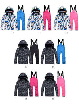 【送料無料】スノーボードウエア 子供服 上下セット スキーウエア セットアップ ジャケット パンツ オーバーオール フード付き スノーボード スキー 防風 防寒 表面撥水 撥水加工 キッズ 女の子 男の子 ガールズ ボーイズ あったか 暖かい お洒落 アウトドア スポーツ 冬新作