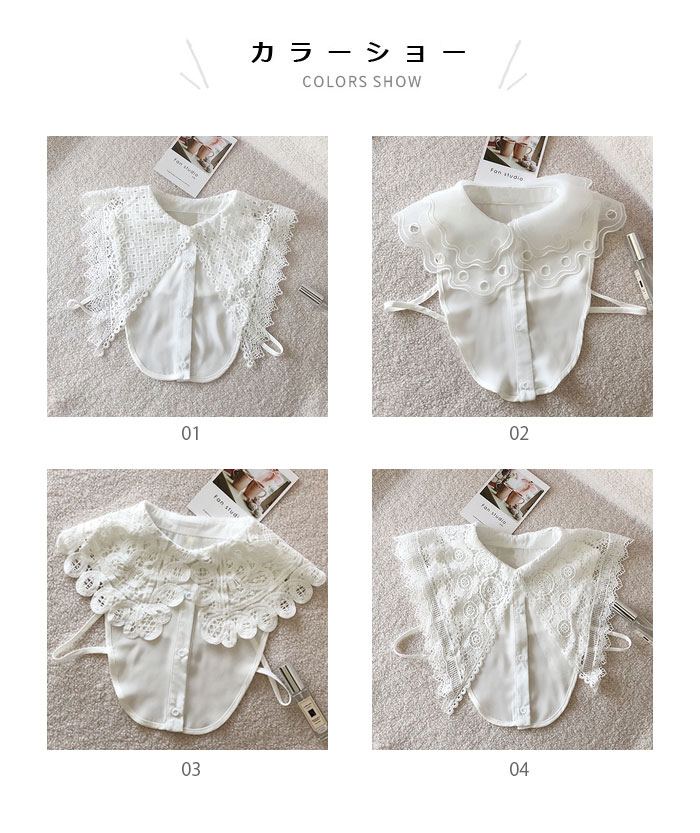 【ネコポス送料無料】つけ襟 付け襟 レディース...の紹介画像2