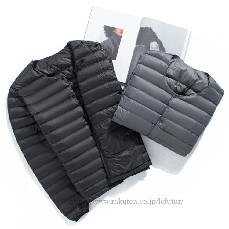 【送料無料】インナーダウン ダウンカーディガン ダウンジャケット アウター クルーネック おしゃれ 冬服 インナーダウン 暖か 防寒 メンズ