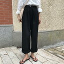 ロングパンツ ストレートパンツ カジュアルパンツ ボトムス ワイドパンツ バギーパンツ イージーパンツ ゆったり 夏 サマーパンツ ウエストゴム 薄手