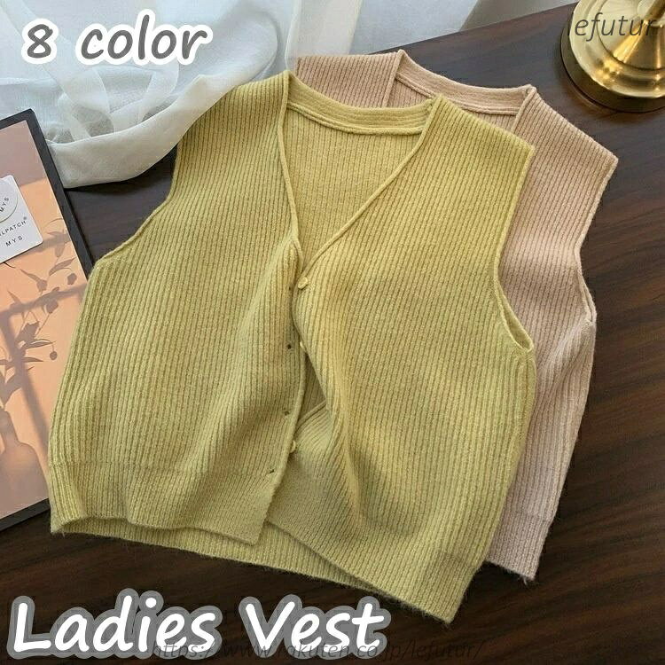 前開きのVネックのレディース用ニットベストです。 シンプルで着まわしやすいアイテム◎ 【サイズについて】 画像をご参照ください。 【カラーについて】 生産ロットにより柄の出方や色の濃淡が異なる場合がございます。 お使いのモニターや撮影時の光の加減などにより 画像と実際の商品のカラーが異なる場合もございます。 予告なしにカラーやデザインなどの変更がある場合もございます。