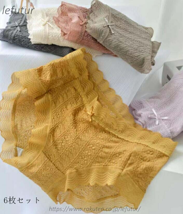Underwear, Sleepwear - 【送料無料】ショーツセット 薄手 リボン 軽い ショーツのみ 超盛 シームレス 女性用 インナー通気性 大きいサイズ 学生 下着 パンティ 快適 まとめ買い 7枚セット 可愛い 女子 パンツ
