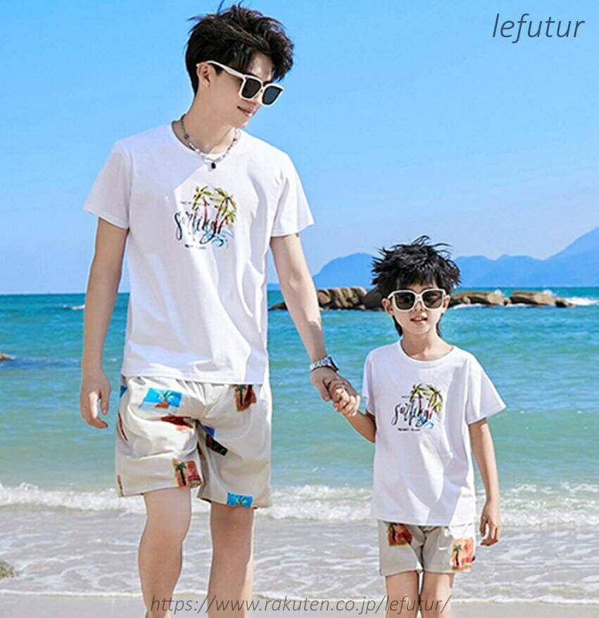 【送料無料】親子 ペアルック 親子ペア 夏服 ワンピース アロハシャツ ショートパ...