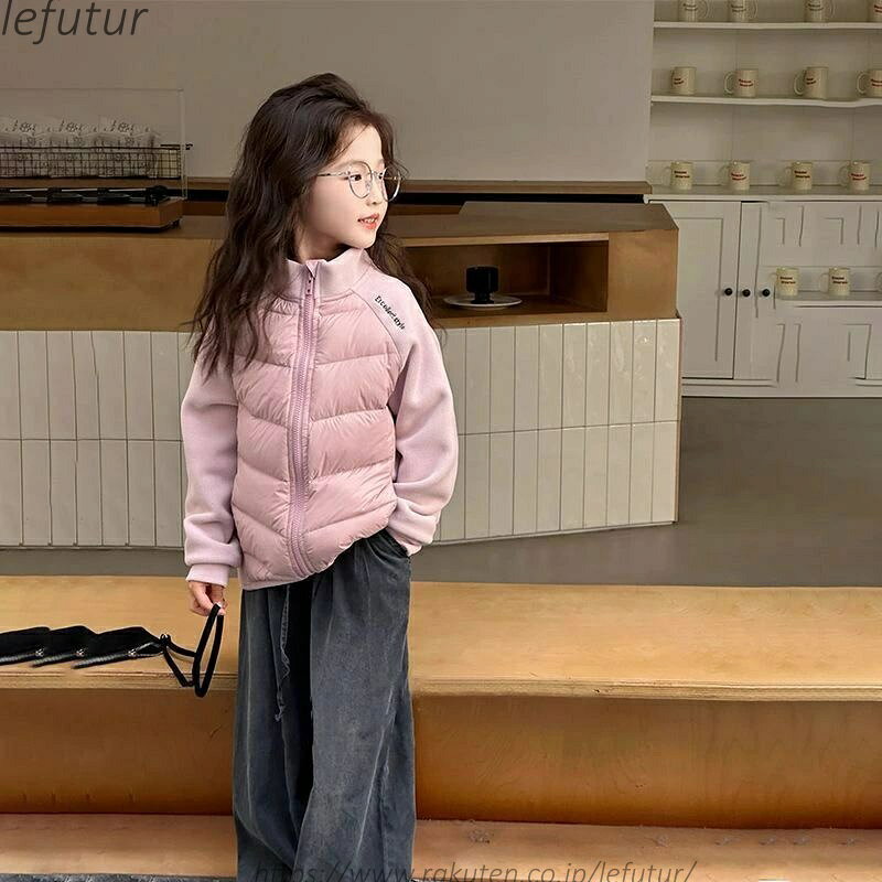 レディースファッション Le futurの【送料無料】中綿 コート 子供 アウター ダウンコート 軽い 冬服 女の子 男の子 子供服 コート インナーダウン ジュニアパーカー ジャンパー トップス アウター 子供服 ベビー服｜アングル3