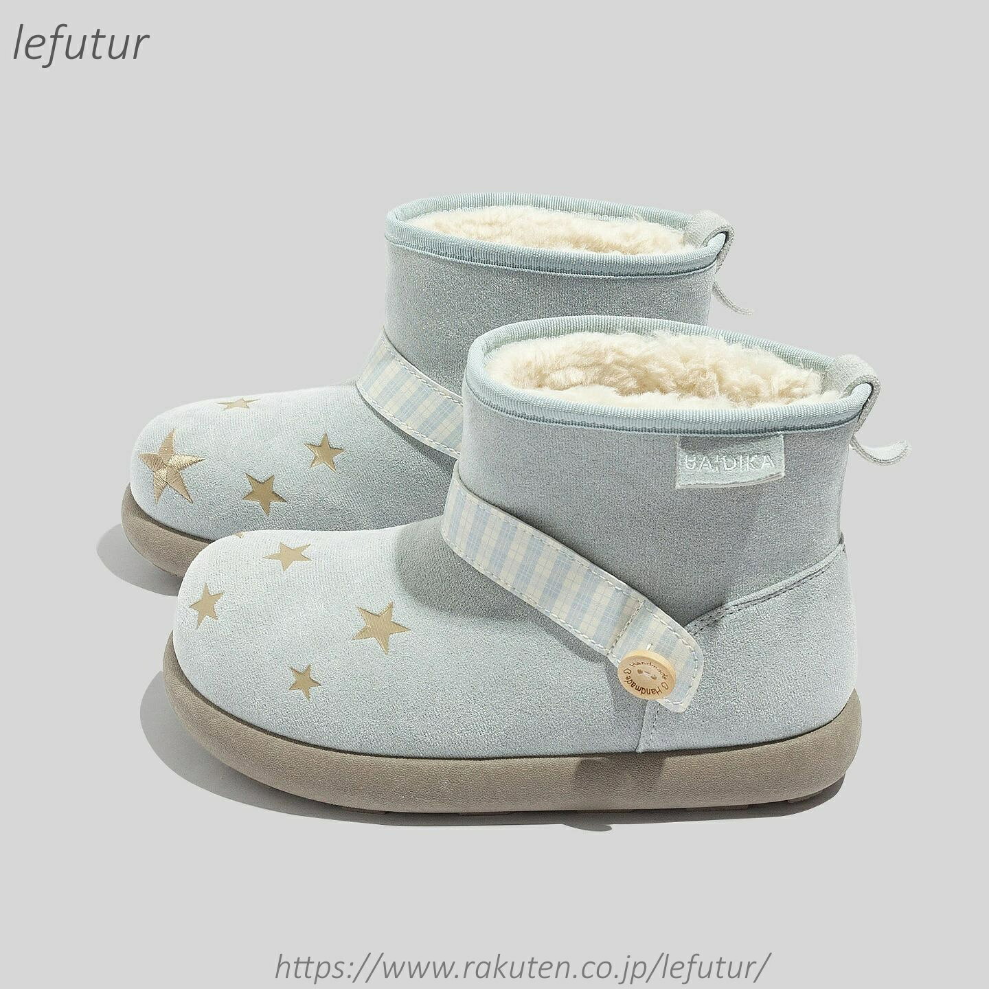 【送料無料】レディース 星柄 可愛い ミニ丈 スノー ショート 冬靴 滑り止め 歩きやすい 防水 防寒 ゴムソール 暖かい ボア 脱ぎ履き便利 通勤 通学 アウトドア(4.0)