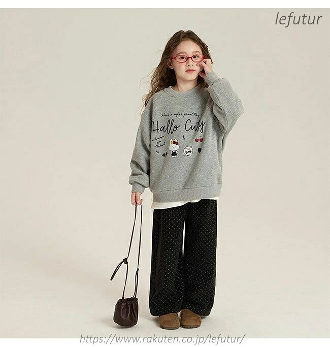 【送料無料】キッズ 子供服 こども服 スウェット 裏起毛 厚手 暖かい プリント か...