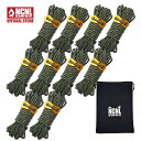 NCNL(NO CAMP NO LIFE) パラコード テントロープ タープロープ ガイロープ 反射材入り 耐荷重 430kg 太さ 5mm 長さ 4m ソロキ...