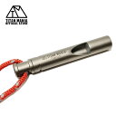 TITAN MANIA(チタンマニア) ホイッスル チタン製 超軽量 笛 ソロキャンプ アウトドア 防災 登山 緊急 避難 防犯 ハイキング スポーツ 審判 コ...