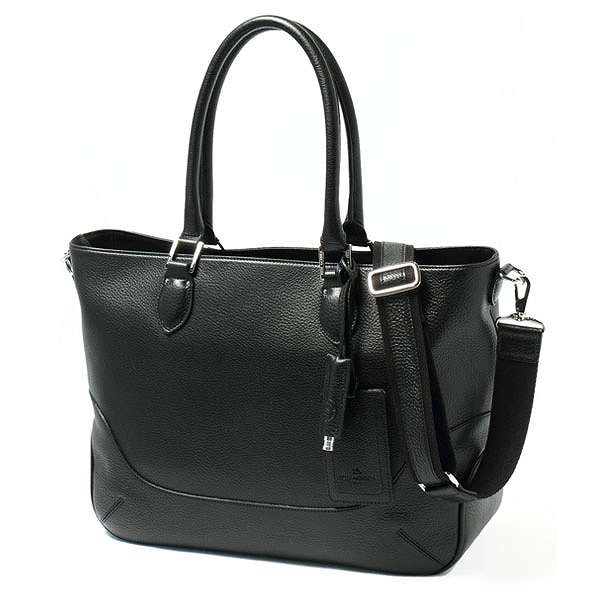 樂天商城 - ペッレモルビダ PELLE MORBIDA 【干場 義雅 監修】 Maiden Voyageシリーズ シュリンクレザー 新型 トートバッグ (横型) ブラック 【LEON 4月24日号 掲載】 mb048-black 100