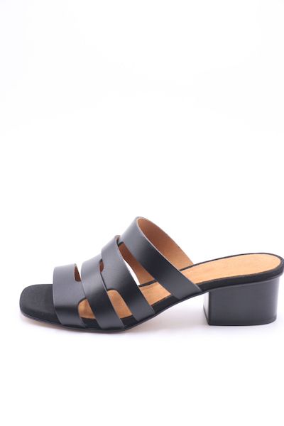 ウニーサ / UNISA / KAIME / レザー / ミュール / ヒール4.5 / ブラック kaime-bl 200