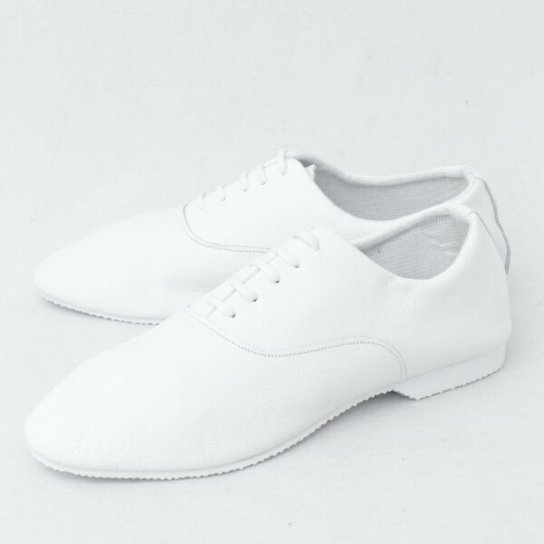 クラウン CROWN OXFORD ホールカット レザー ジャズシューズ 革靴 ホワイト oxford-w 100